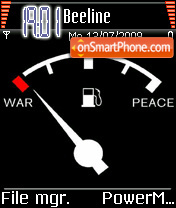 Скриншот темы War N Peace