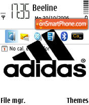 Скриншот темы Adidas Logo