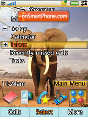 Capture d'écran Elephante thème