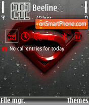 Capture d'écran Superman Logo thème