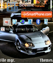 Capture d'écran Toyota thème