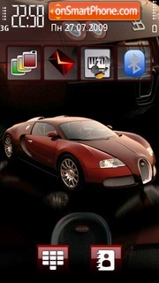 Скриншот темы Bugatti Veyron