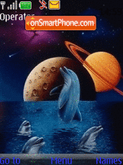 Скриншот темы Dolphin Universe Animated