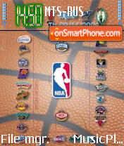 NBA theme screenshot
