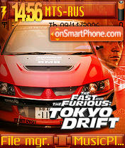 Скриншот темы The Fast and The Furious Tokyo Drift