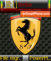Ferrari 03 reloaded es el tema de pantalla
