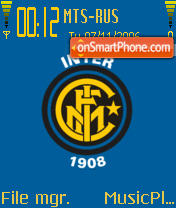 Inter Milan 2007 theme screenshot