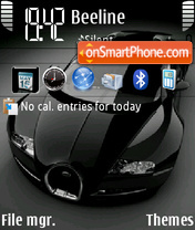Black veyron 01 tema screenshot