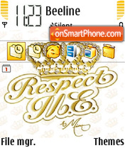 Respect M.E. tema screenshot