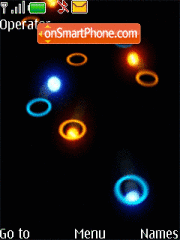 Animated fire balls theme screenshot