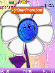 Merry flower animated theme screenshot