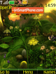 Fantastic forest animated tema screenshot