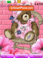 Teddy pink 01 es el tema de pantalla