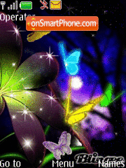 Flower Butterfly tema screenshot