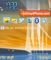 Nile default for Nokia 3250 es el tema de pantalla