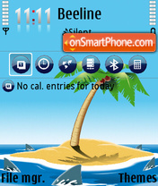 Standin on a beach pills theme screenshot