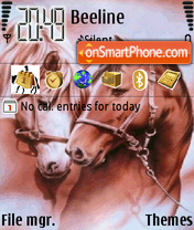 Animated Horses 01 theme screenshot