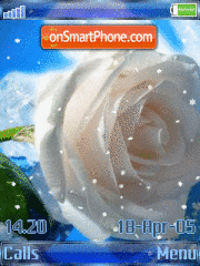 Скриншот темы Snow Rose Animated