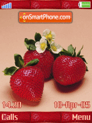 Strawberry Animated tema screenshot