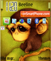Capture d'écran Chimpance thème
