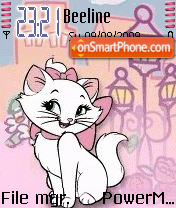 Скриншот темы Animated Kitty 03