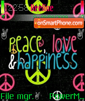 Peace luv hapines Theme-Screenshot