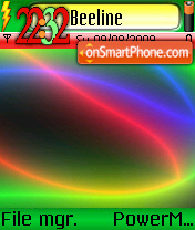 Neon 6289 tema screenshot