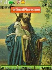 Jesus With Sheep tema screenshot