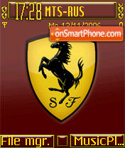 Скриншот темы Ferrari Logo 2006