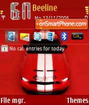 Mustang Gt500 theme screenshot