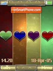 Hearts tema screenshot