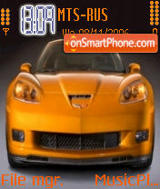 Corvette z06 theme screenshot