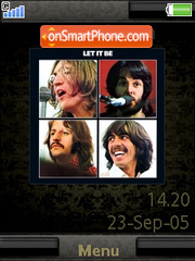 The Beatles Shake It theme screenshot
