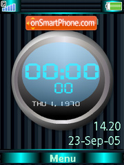 Скриншот темы Digital Clock