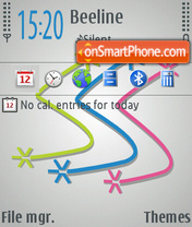 Grey Symbian es el tema de pantalla