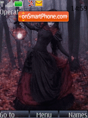 Capture d'écran Gothic Girl thème