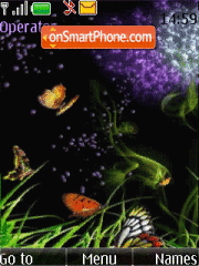 Скриншот темы Beautiful butterfly