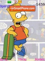 Bart Simpson theme screenshot