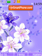 Beautiful flowers theme screenshot