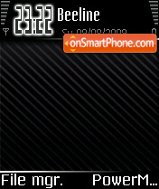Capture d'écran Blackline Mod Os7 thème