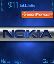 Silver Nokia V2 theme screenshot