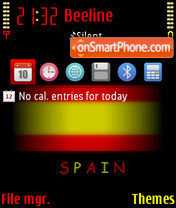 Скриншот темы Spain