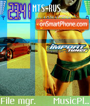 Cars With Models tema screenshot