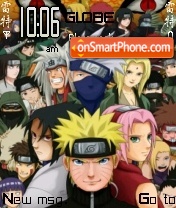 Cast Of Naruto tema screenshot