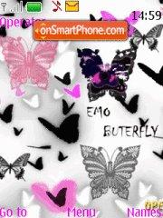 Emo butterfly theme screenshot