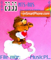 Care Bear In Pink theme screenshot