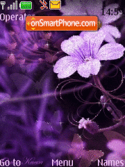 Flower Animated tema screenshot