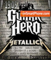 Скриншот темы Guitarhero Metallica