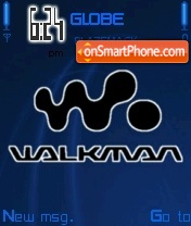 Walkman Midnite Blue tema screenshot