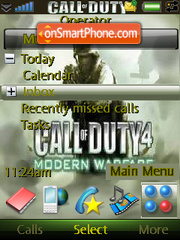 Capture d'écran Call Of Duty4 thème